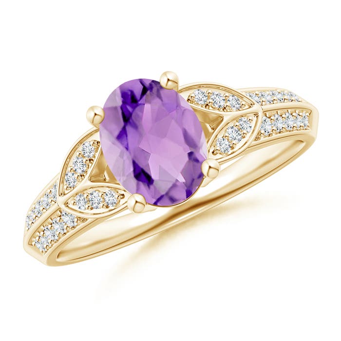 A - Amethyst / 1.33 CT / 14 KT Yellow Gold