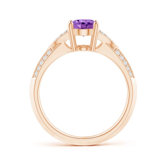 AA - Amethyst / 1.33 CT / 14 KT Rose Gold