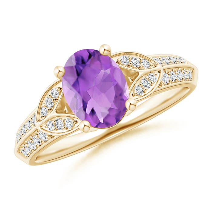 AA - Amethyst / 1.33 CT / 14 KT Yellow Gold