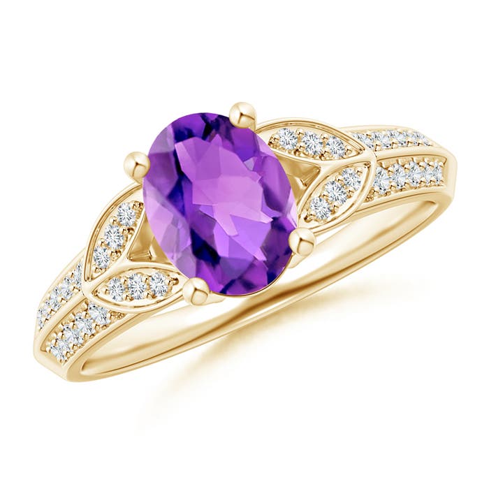 AAA - Amethyst / 1.33 CT / 14 KT Yellow Gold