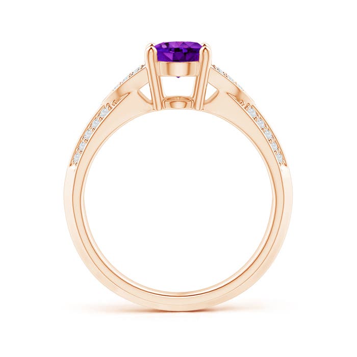 AAAA - Amethyst / 1.33 CT / 14 KT Rose Gold