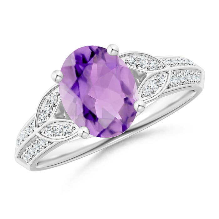 A - Amethyst / 1.78 CT / 14 KT White Gold