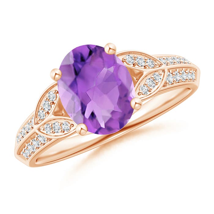 AA - Amethyst / 1.78 CT / 14 KT Rose Gold