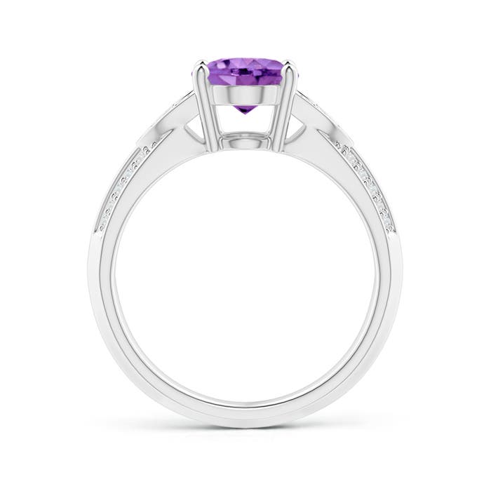 AA - Amethyst / 1.78 CT / 14 KT White Gold