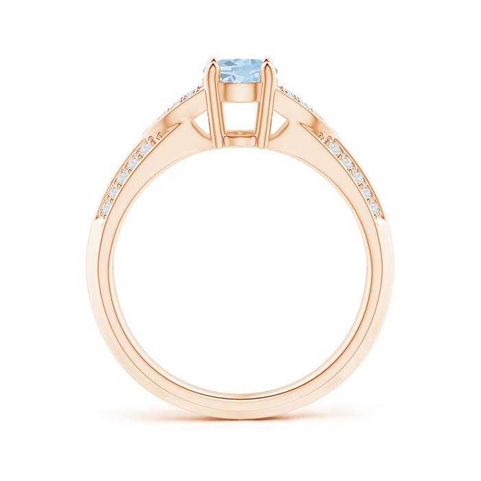 A - Aquamarine / 0.78 CT / 14 KT Rose Gold