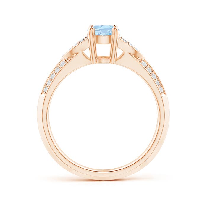 AA - Aquamarine / 0.78 CT / 14 KT Rose Gold