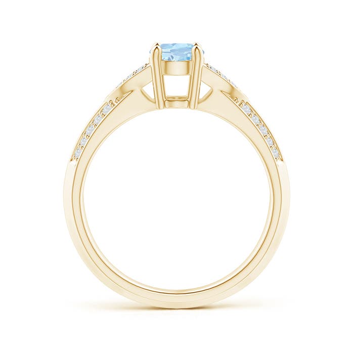 AA - Aquamarine / 0.78 CT / 14 KT Yellow Gold