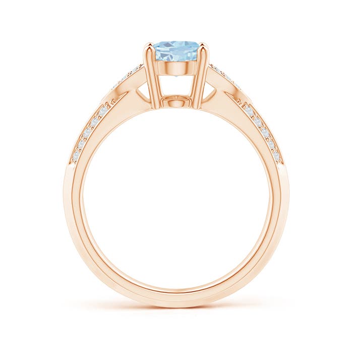 A - Aquamarine / 1.18 CT / 14 KT Rose Gold