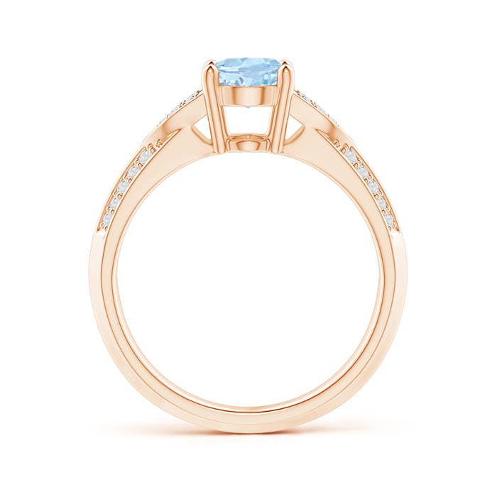 AA - Aquamarine / 1.18 CT / 14 KT Rose Gold