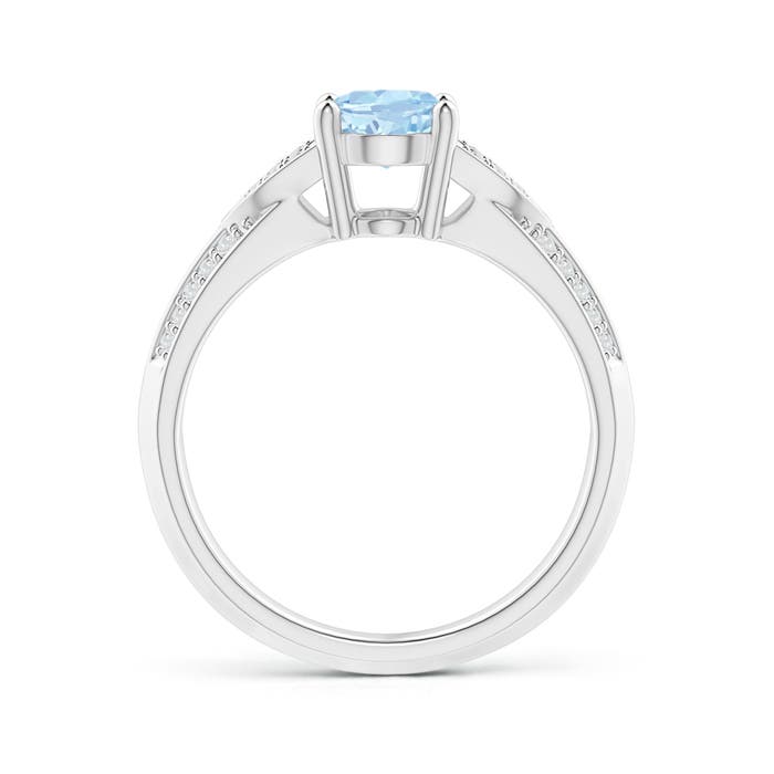 AA - Aquamarine / 1.18 CT / 14 KT White Gold