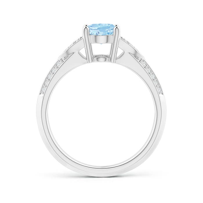 AAA - Aquamarine / 1.18 CT / 14 KT White Gold