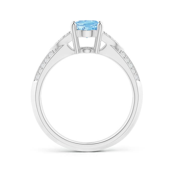 AAAA - Aquamarine / 1.18 CT / 14 KT White Gold