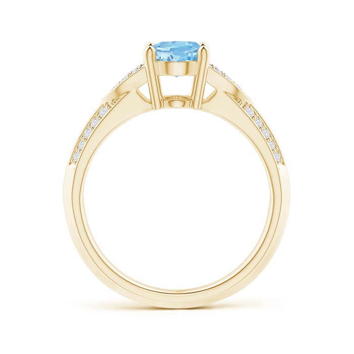 AAAA - Aquamarine / 1.18 CT / 14 KT Yellow Gold