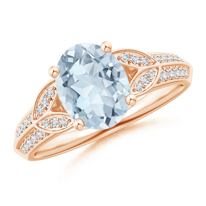 A - Aquamarine / 1.68 CT / 14 KT Rose Gold