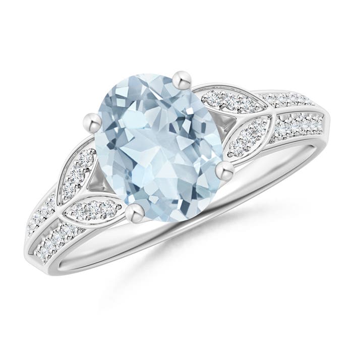 A - Aquamarine / 1.68 CT / 14 KT White Gold