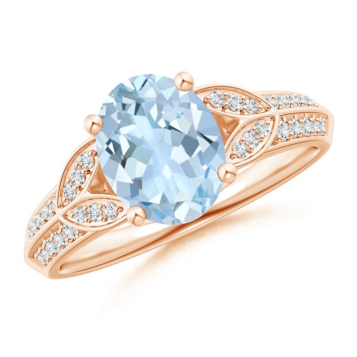 AA - Aquamarine / 1.68 CT / 14 KT Rose Gold