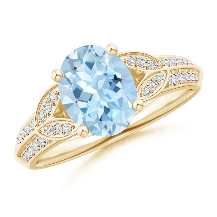 AAA - Aquamarine / 1.68 CT / 14 KT Yellow Gold