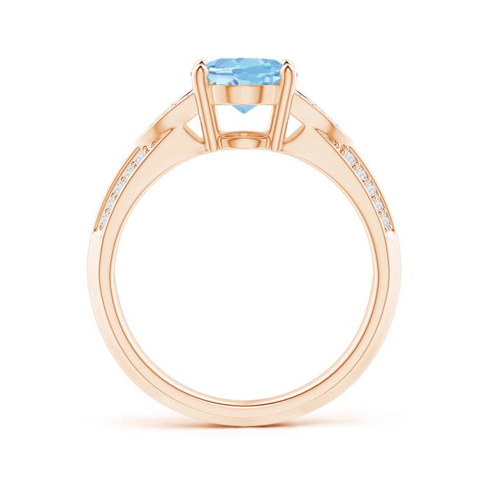 AAAA - Aquamarine / 1.68 CT / 14 KT Rose Gold