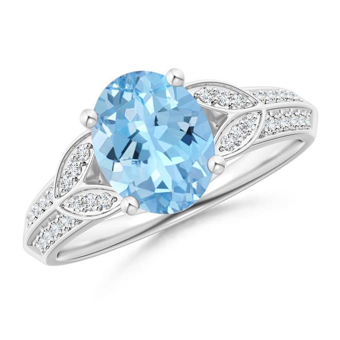 AAAA - Aquamarine / 1.68 CT / 14 KT White Gold