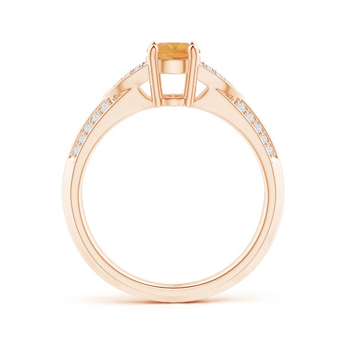 A - Citrine / 0.93 CT / 14 KT Rose Gold