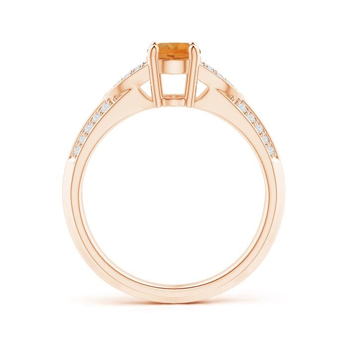 AA - Citrine / 0.93 CT / 14 KT Rose Gold