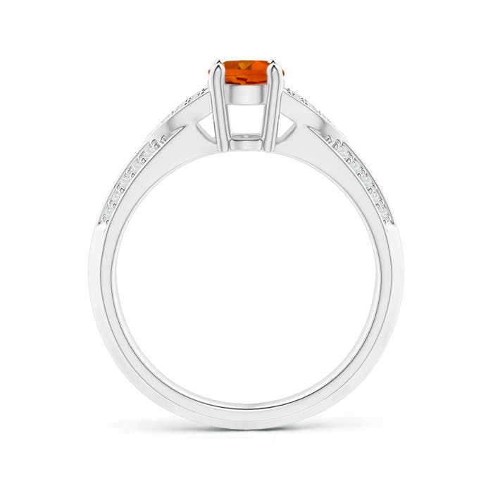 AAAA - Citrine / 0.93 CT / 14 KT White Gold