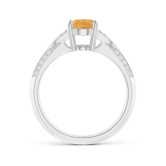 A - Citrine / 1.28 CT / 14 KT White Gold