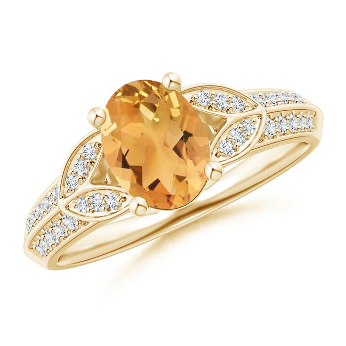 A - Citrine / 1.28 CT / 14 KT Yellow Gold