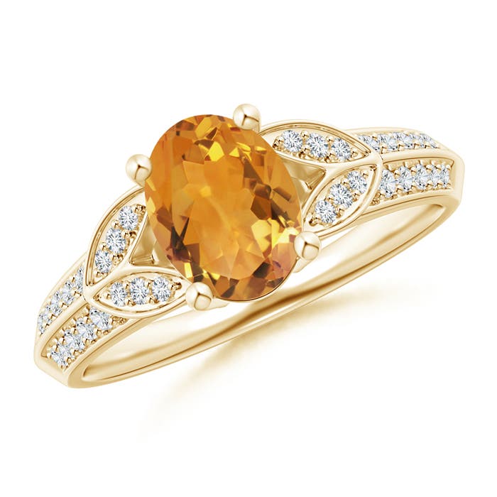 AA - Citrine / 1.28 CT / 14 KT Yellow Gold