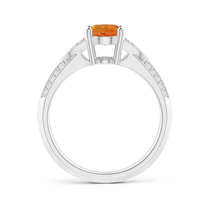 AAA - Citrine / 1.28 CT / 14 KT White Gold