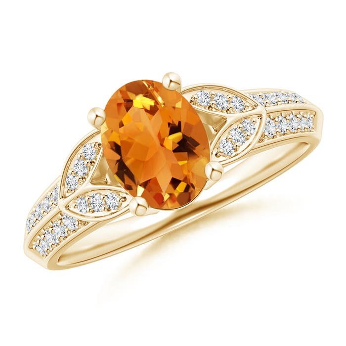 AAA - Citrine / 1.28 CT / 14 KT Yellow Gold