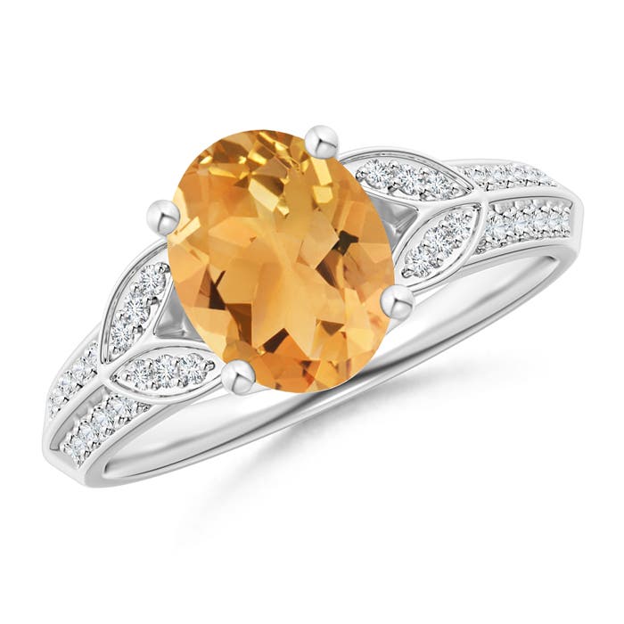 A - Citrine / 1.83 CT / 14 KT White Gold