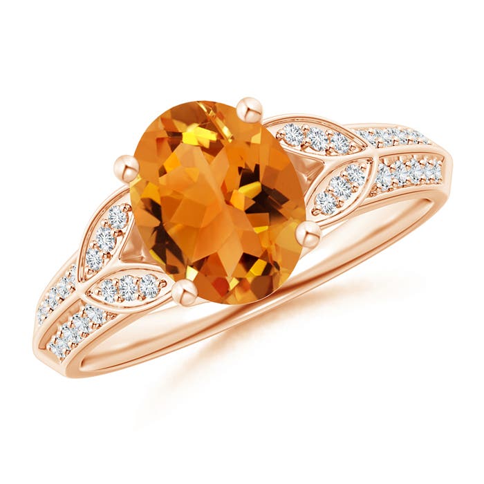 AAA - Citrine / 1.83 CT / 14 KT Rose Gold