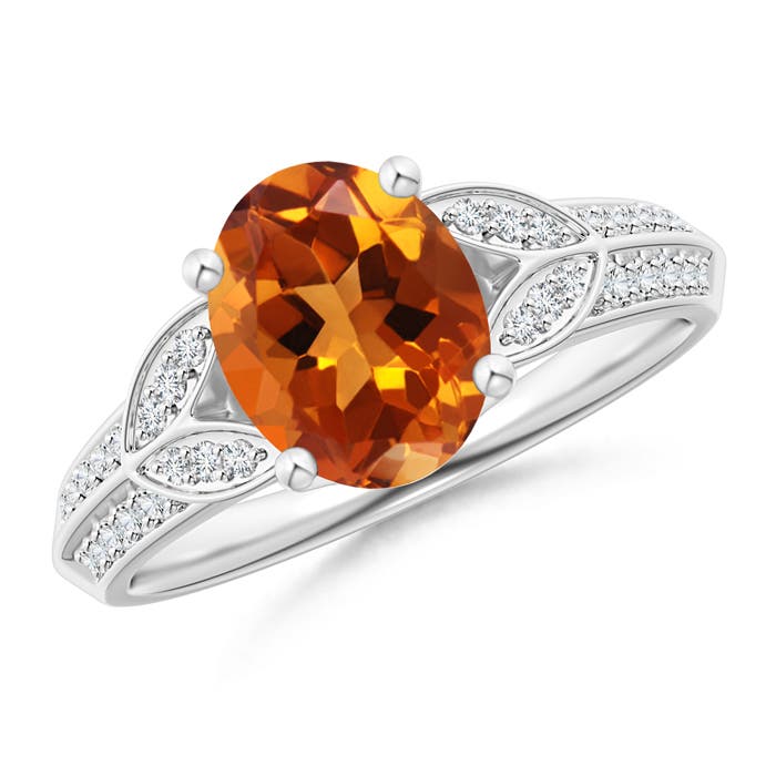 AAAA - Citrine / 1.83 CT / 14 KT White Gold