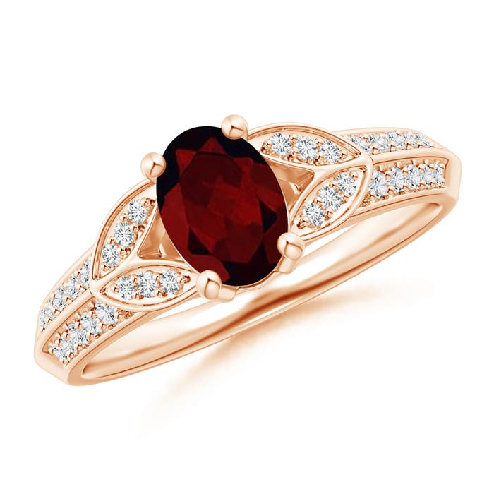 A - Garnet / 1.08 CT / 14 KT Rose Gold