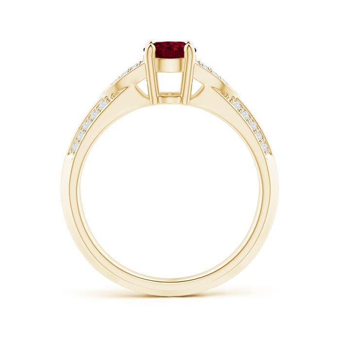 A - Garnet / 1.08 CT / 14 KT Yellow Gold