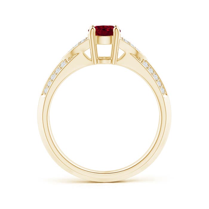 AAA - Garnet / 1.08 CT / 14 KT Yellow Gold