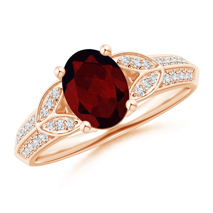 A - Garnet / 1.63 CT / 14 KT Rose Gold