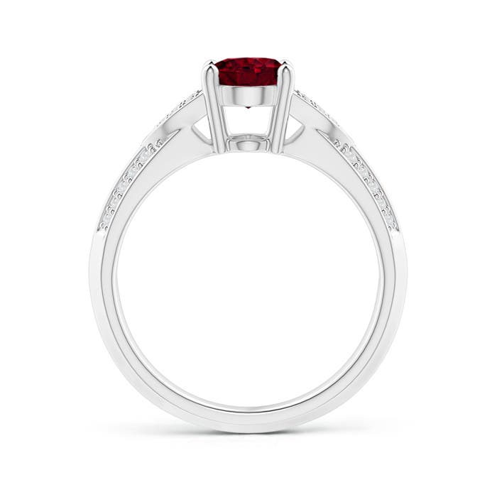 A - Garnet / 1.63 CT / 14 KT White Gold