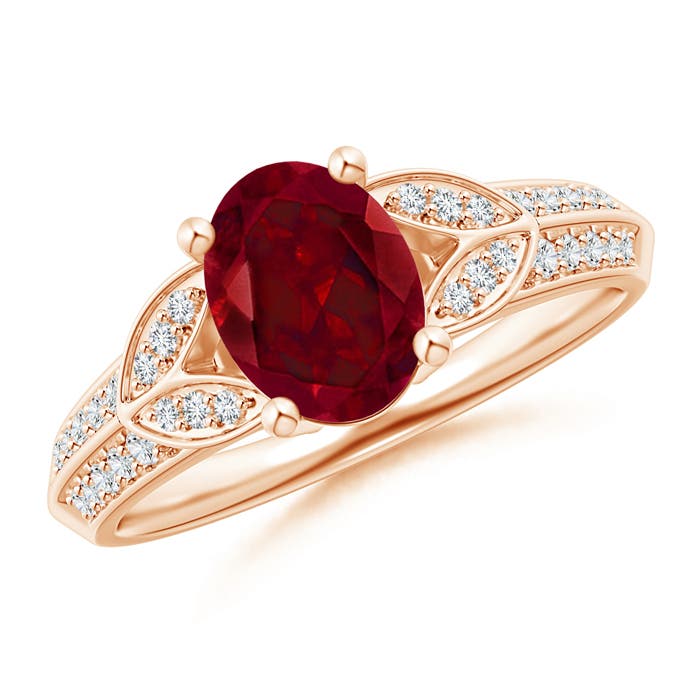 AAA - Garnet / 1.63 CT / 14 KT Rose Gold