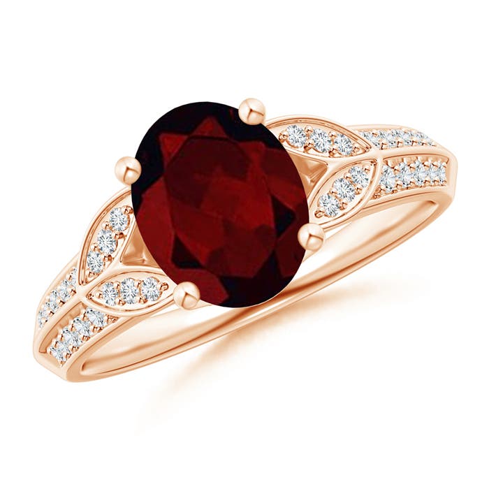 A - Garnet / 2.18 CT / 14 KT Rose Gold