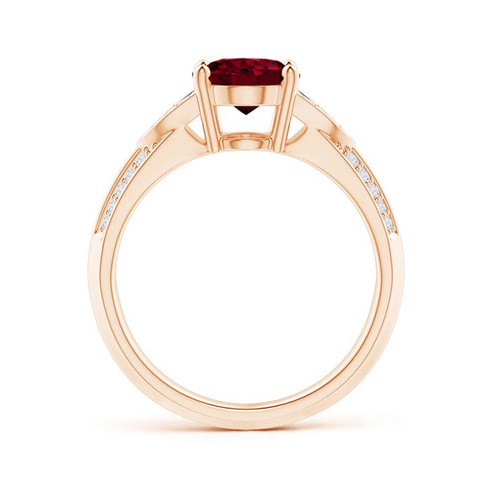 A - Garnet / 2.18 CT / 14 KT Rose Gold