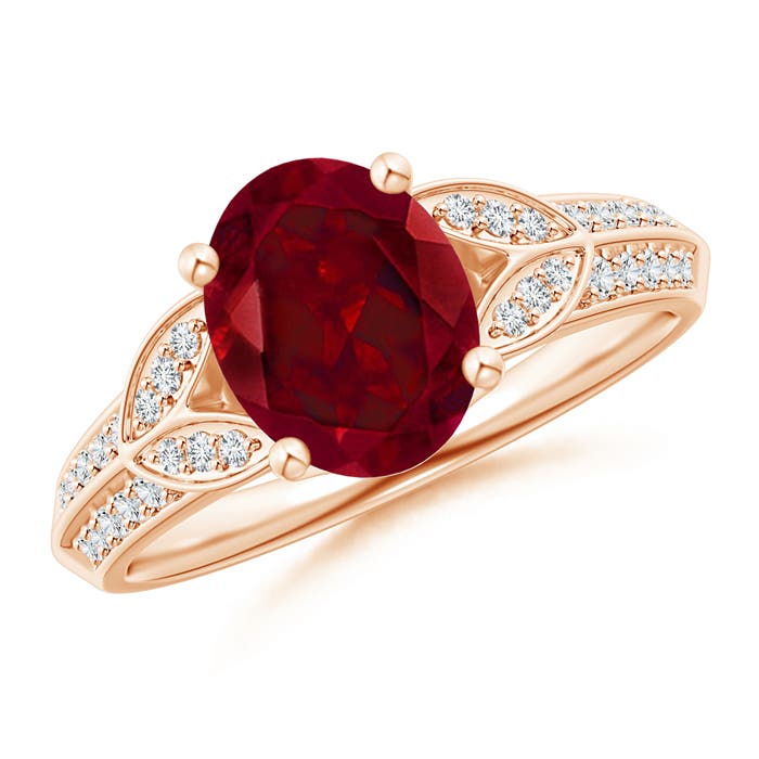 AAA - Garnet / 2.18 CT / 14 KT Rose Gold