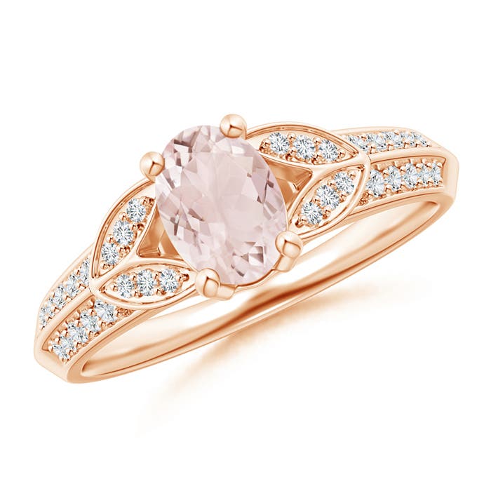 A - Morganite / 0.88 CT / 14 KT Rose Gold