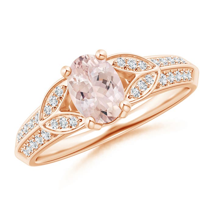 AA - Morganite / 0.88 CT / 14 KT Rose Gold