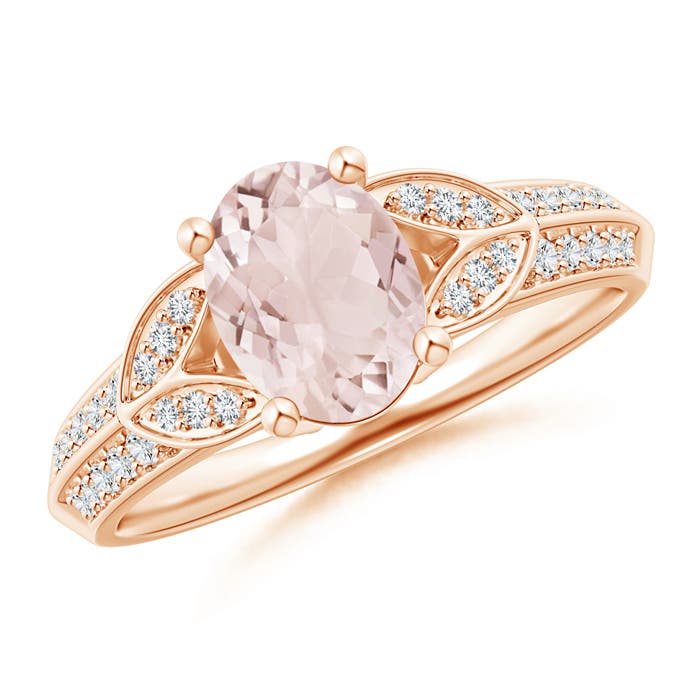 A - Morganite / 1.28 CT / 14 KT Rose Gold