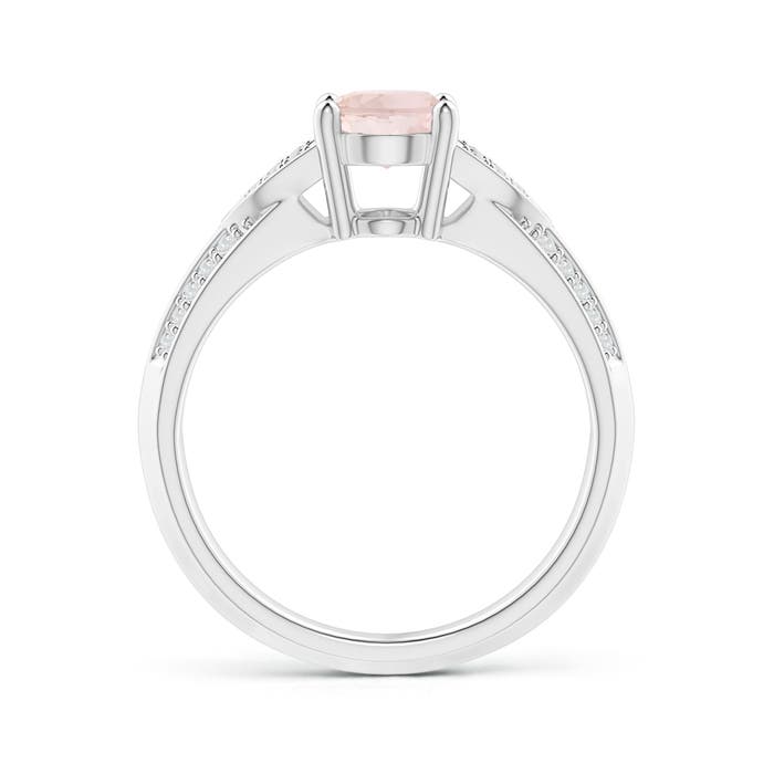 A - Morganite / 1.28 CT / 14 KT White Gold