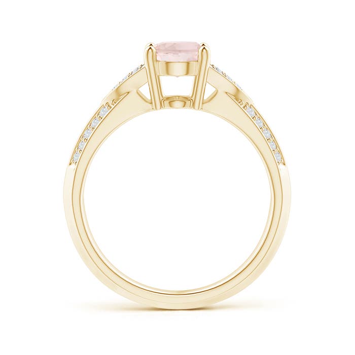 A - Morganite / 1.28 CT / 14 KT Yellow Gold