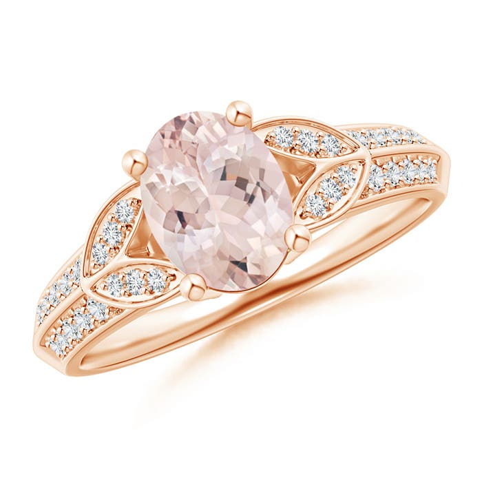 AA - Morganite / 1.28 CT / 14 KT Rose Gold