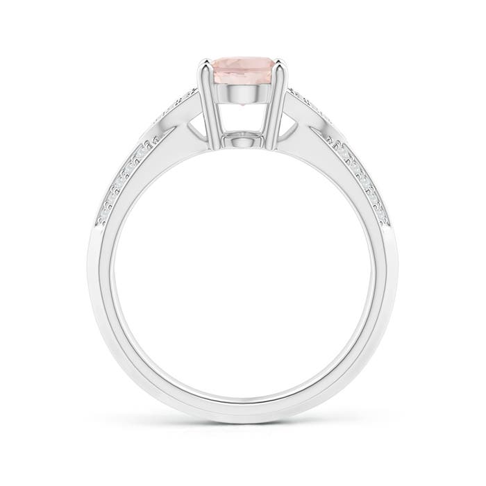 AA - Morganite / 1.28 CT / 14 KT White Gold